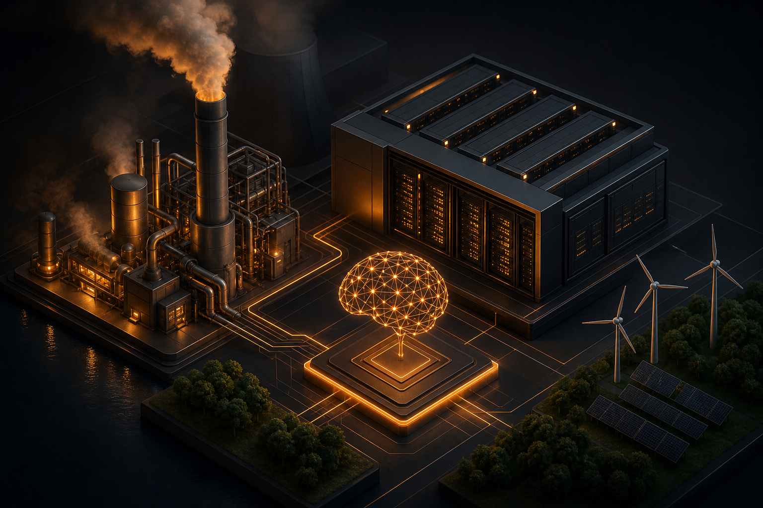 Amazon Builds Gas Power Plant for AI Data Center – Record Emissions Permitted