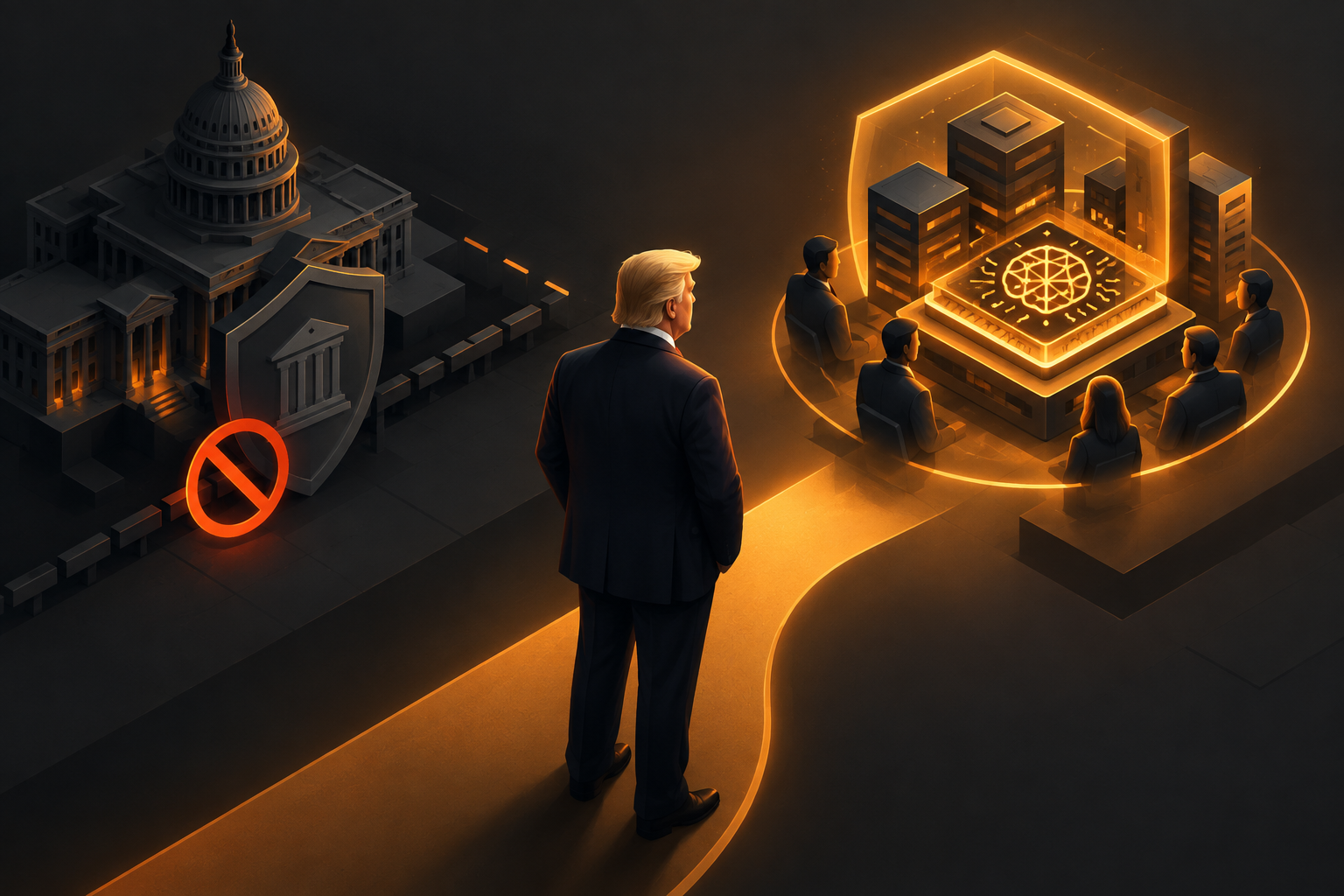 Trump Opts for Self-Regulation Over Oversight in AI Security