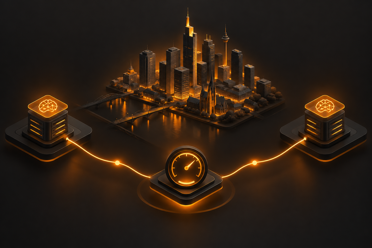 2 AI endpoints with measured latency change from Frankfurt