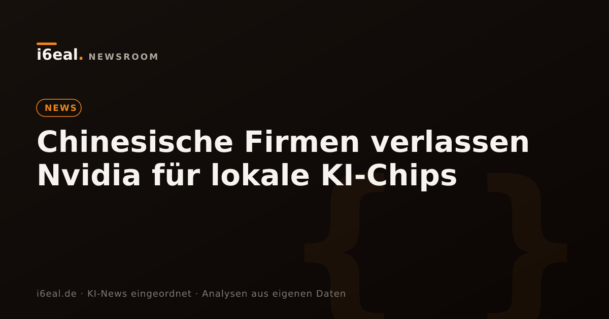 Chinesische Firmen verlassen Nvidia für lokale KI-Chips