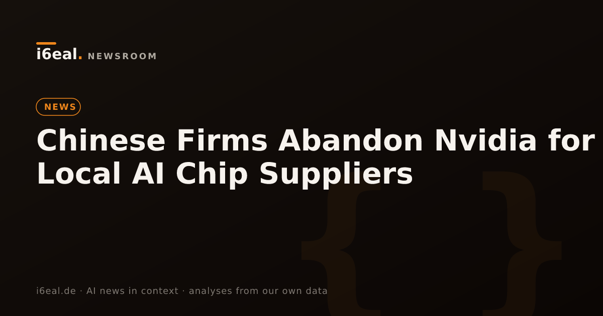 Chinese Firms Abandon Nvidia for Local AI Chip Suppliers