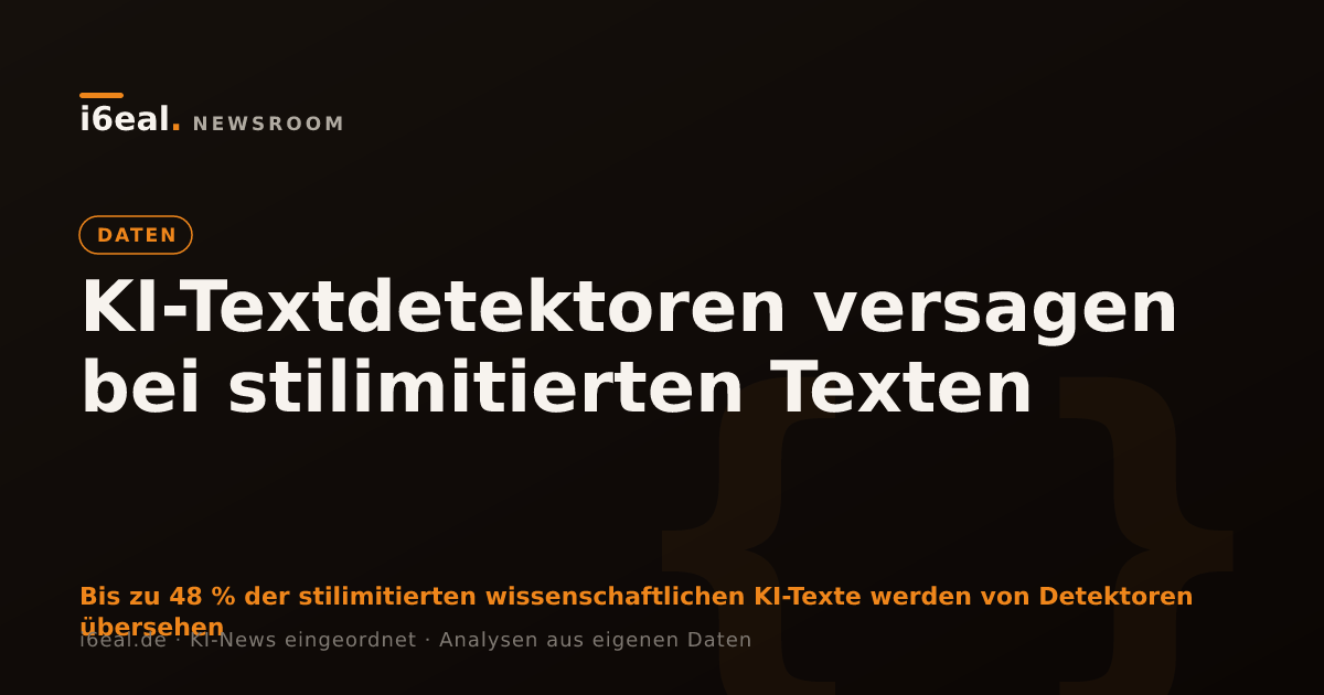 KI-Textdetektoren versagen bei stilimitierten Texten