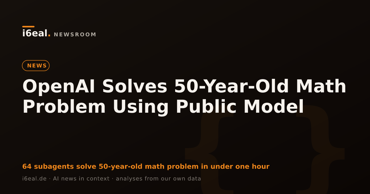 OpenAI Solves 50-Year-Old Math Problem Using Public Model